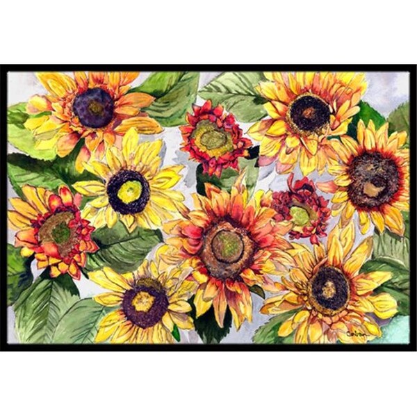 Carolines Treasures Carolines Treasures 8766MAT 18 x 27 In. Sunflowers Indoor or Outdoor Mat 8766MAT - main